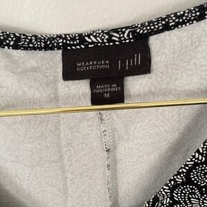 J. Jill Wearever Collection M Paisley knit dress